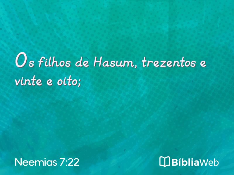 Neemias 7:22 em imagem para compartilhar