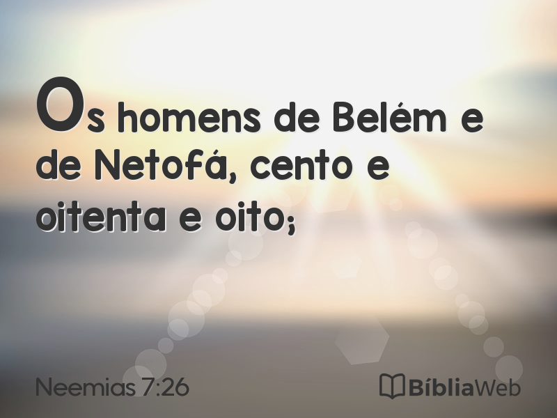 Neemias 7:26 em imagem para compartilhar