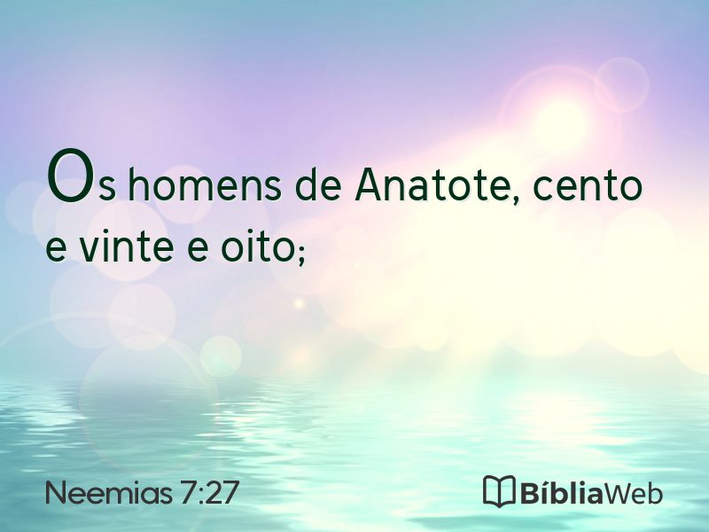 Neemias 7:27 em imagem para compartilhar