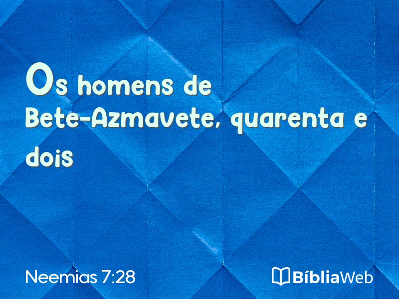 Neemias 7:28 em imagem para compartilhar