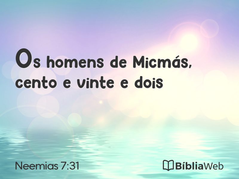 Neemias 7:31 em imagem para compartilhar