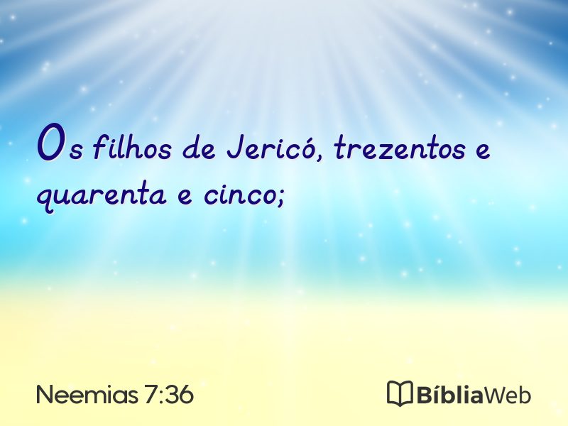 Neemias 7:36 em imagem para compartilhar