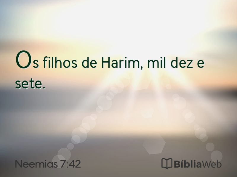 Neemias 7:42 em imagem para compartilhar