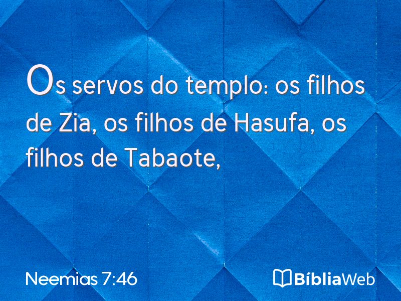 Neemias 7:46 em imagem para compartilhar