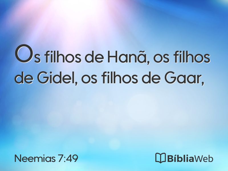 Neemias 7:49 em imagem para compartilhar