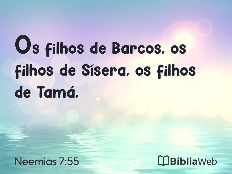 Neemias 7:55 em imagem para compartilhar