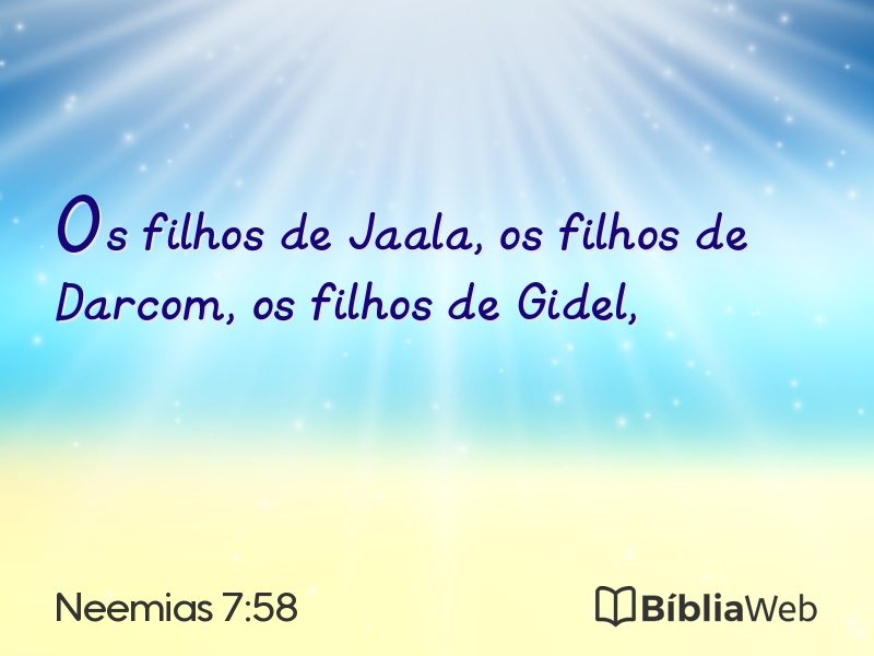 Neemias 7:58 em imagem para compartilhar