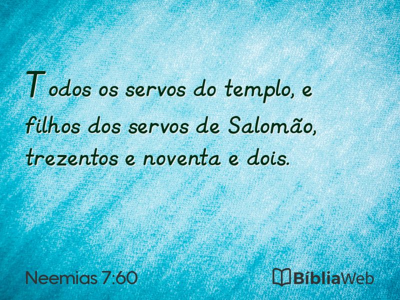 Neemias 7:60 em imagem para compartilhar