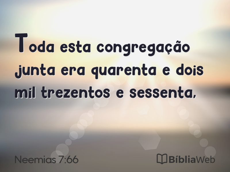 Neemias 7:66 em imagem para compartilhar