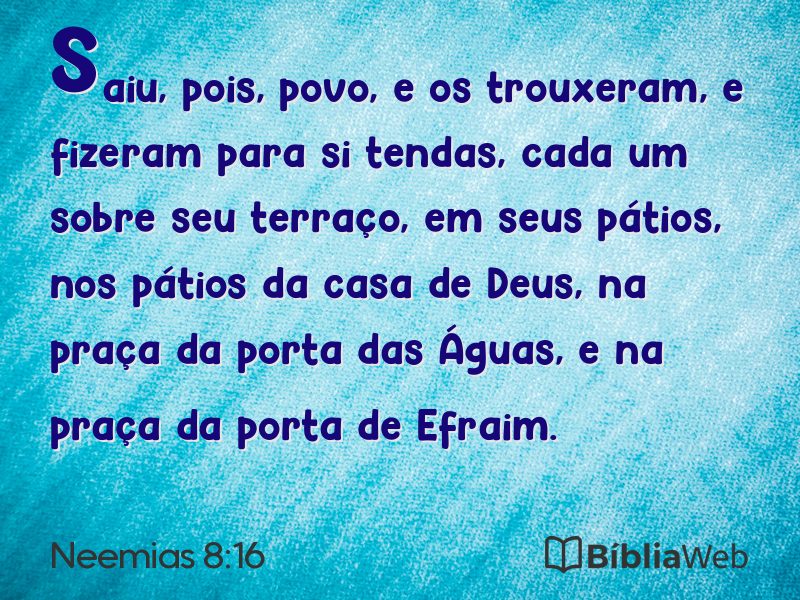 Neemias 8:16 em imagem para compartilhar
