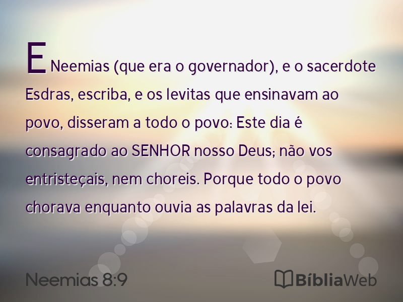 Neemias 8:9 em imagem para compartilhar