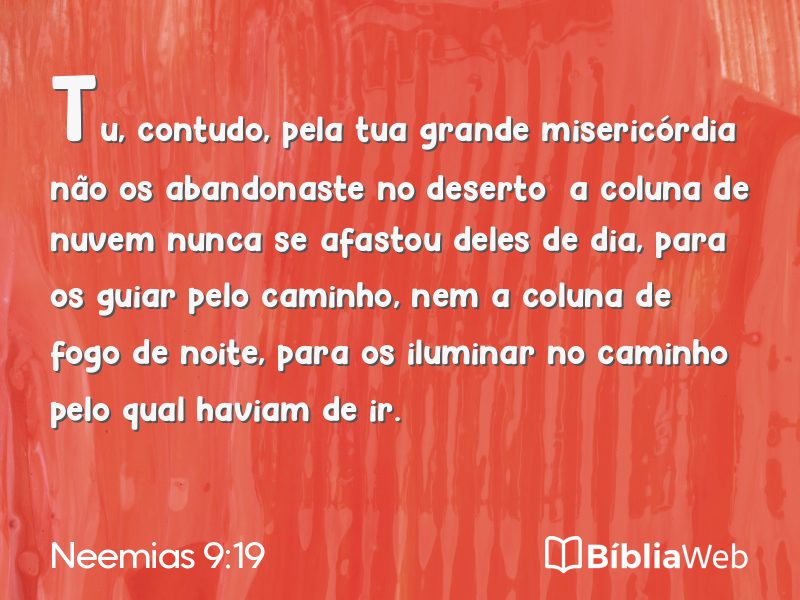 Neemias 9:19 em imagem para compartilhar