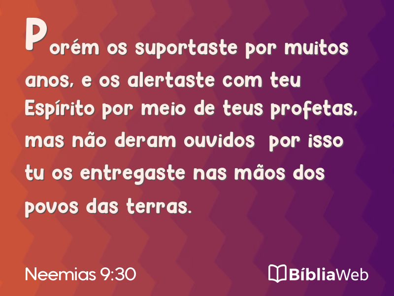 Neemias 9:30 em imagem para compartilhar