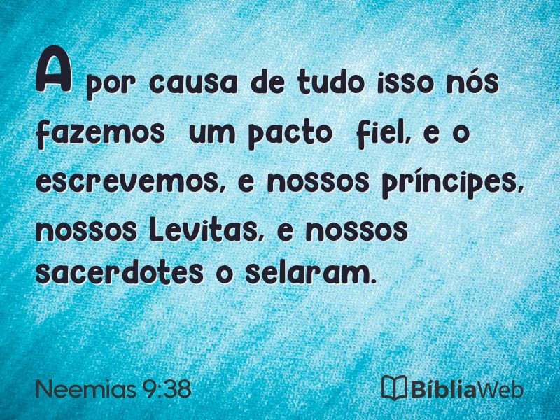 Neemias 9:38 em imagem para compartilhar