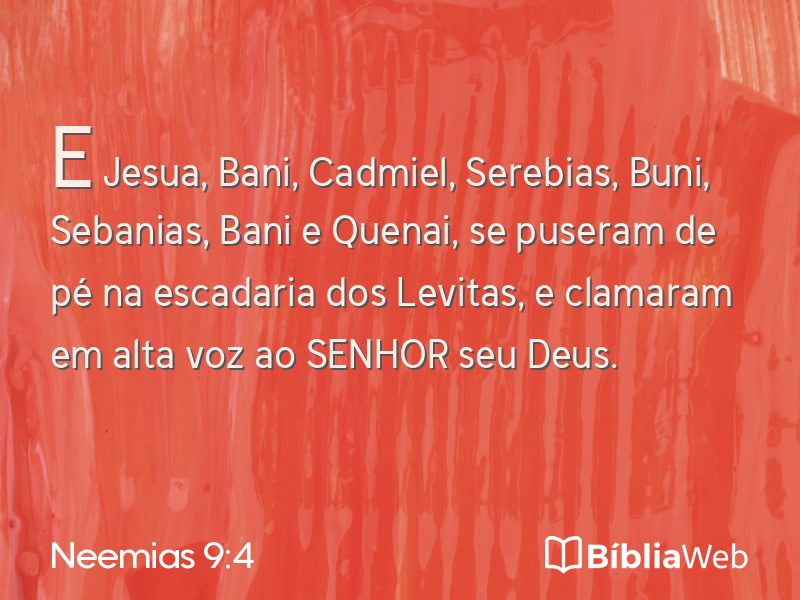 Neemias 9:4 em imagem para compartilhar