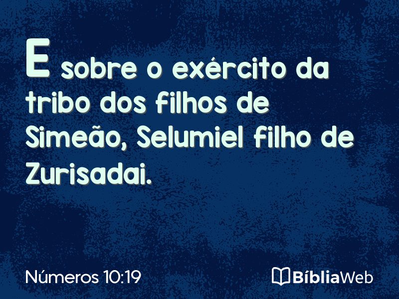 Números 10:19 em imagem para compartilhar
