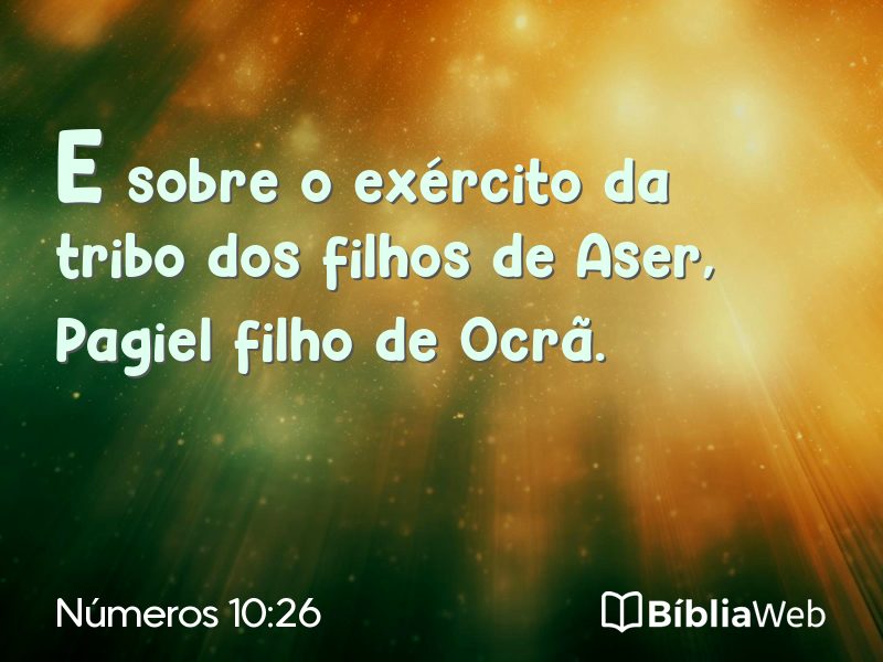 Números 10:26 em imagem para compartilhar