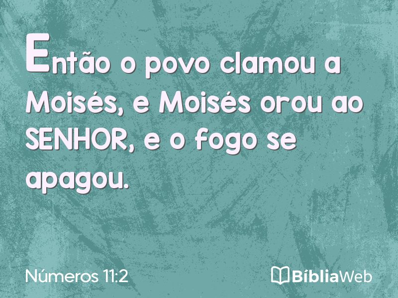 Números 11:2 em imagem para compartilhar