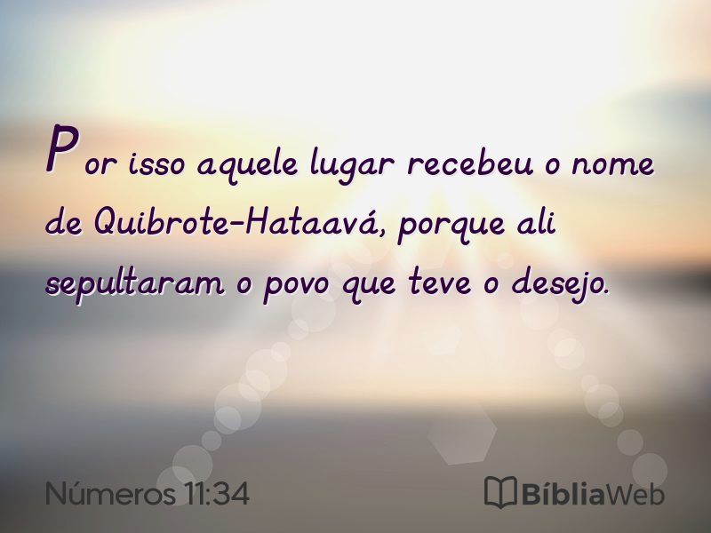 Números 11:34 em imagem para compartilhar