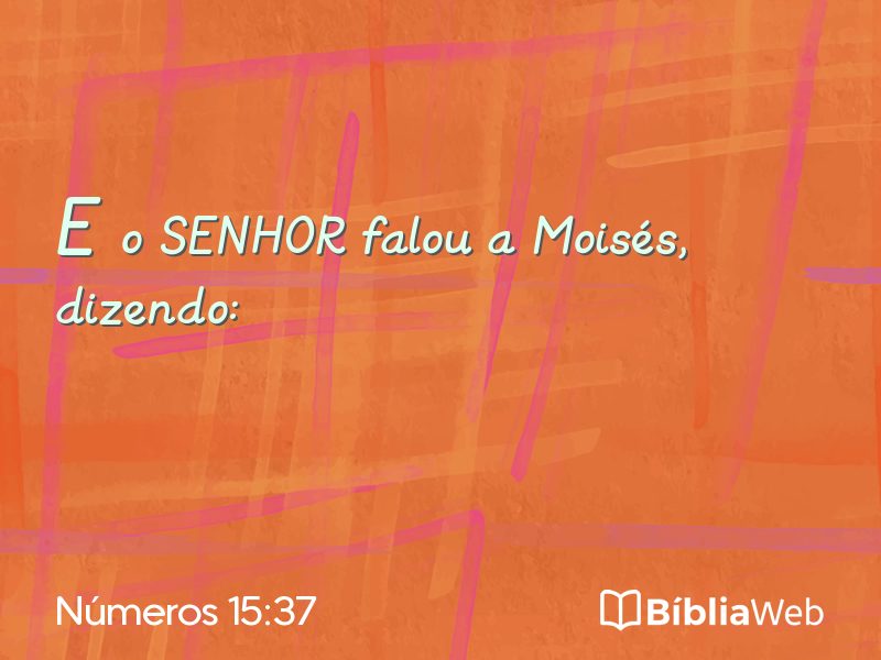 Números 15:37 em imagem para compartilhar