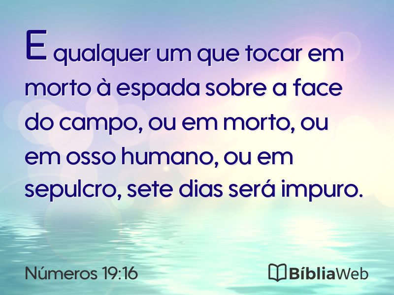 Números 19:16 em imagem para compartilhar