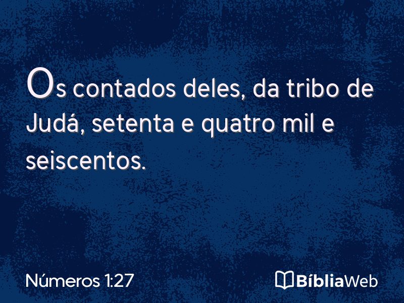 Números 1:27 em imagem para compartilhar