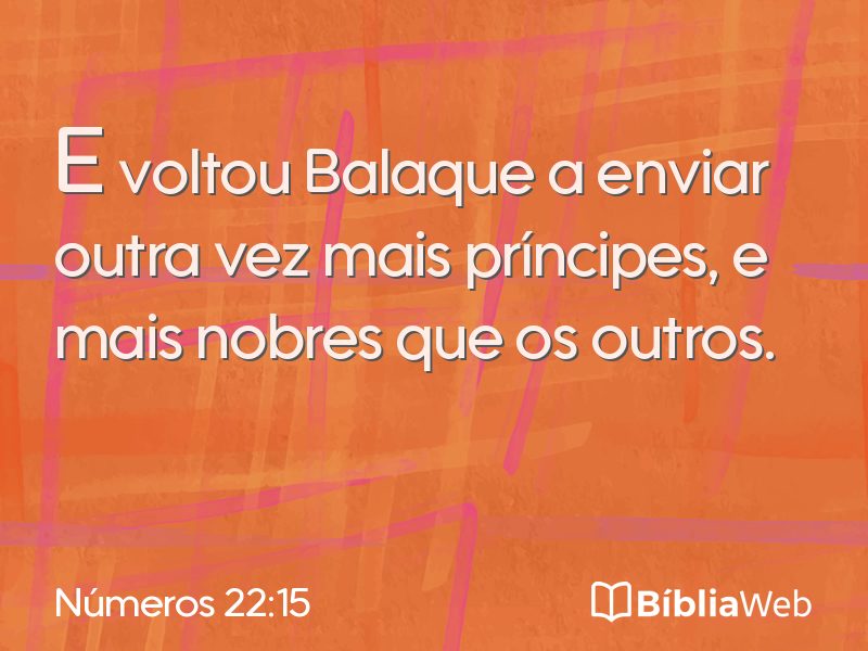 Números 22:15 em imagem para compartilhar
