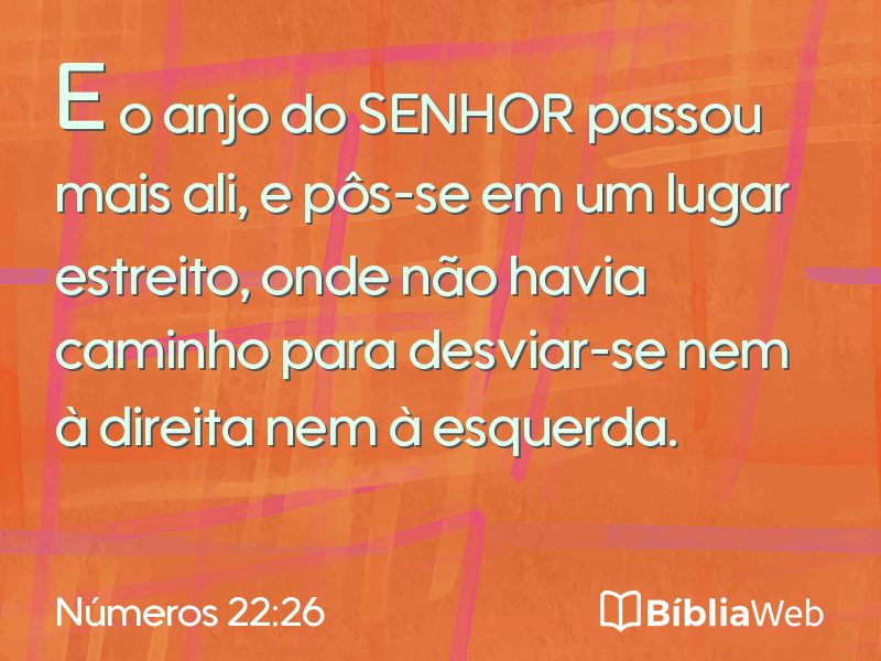 Números 22:26 em imagem para compartilhar