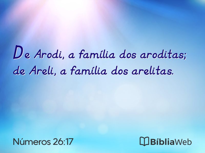 Números 26:17 em imagem para compartilhar
