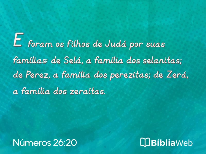 Números 26:20 em imagem para compartilhar