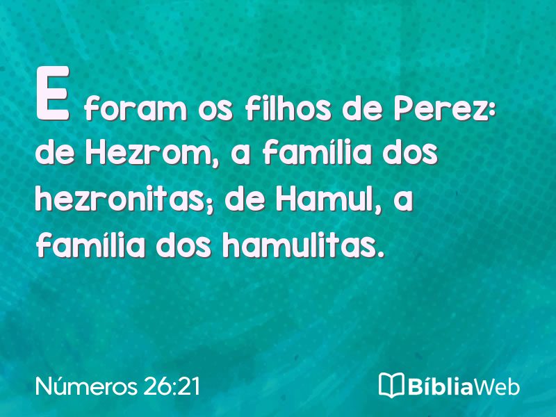 Números 26:21 em imagem para compartilhar