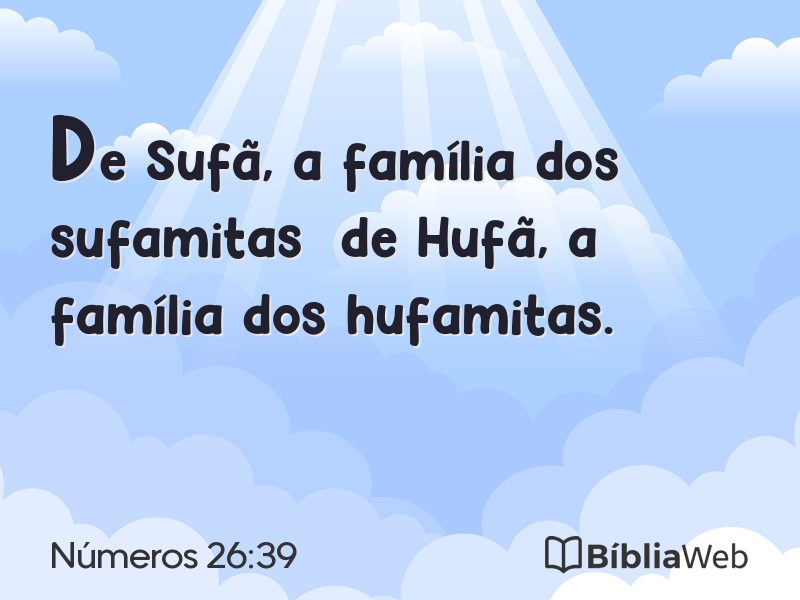 Números 26:39 em imagem para compartilhar