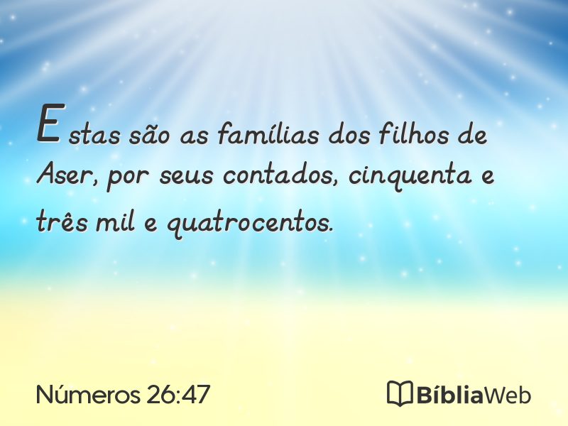 Números 26:47 em imagem para compartilhar