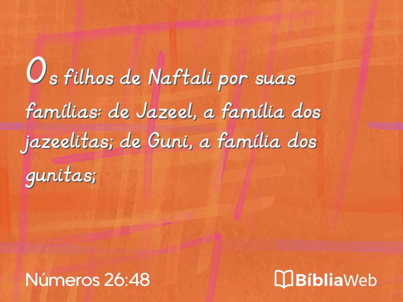 Números 26:48 em imagem para compartilhar