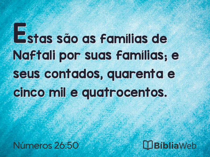 Números 26:50 em imagem para compartilhar