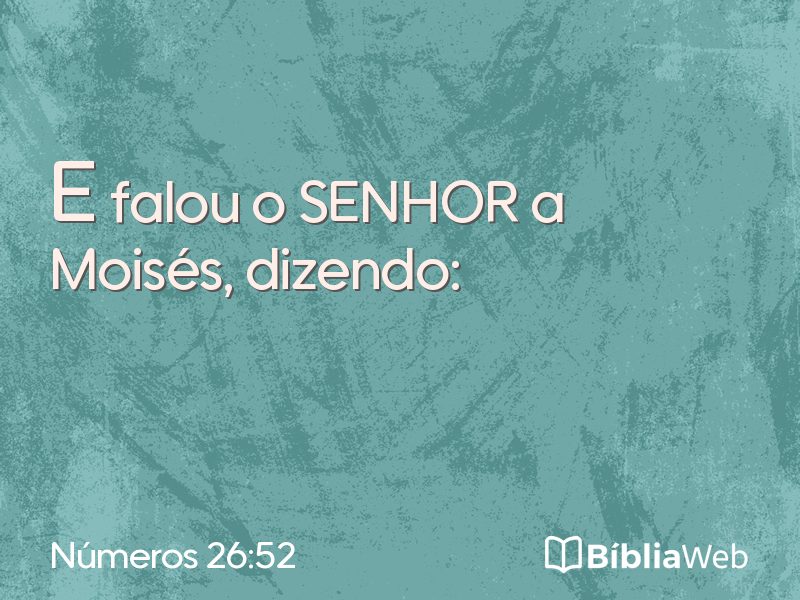 Números 26:52 em imagem para compartilhar
