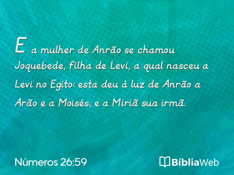 Números 26:59 em imagem para compartilhar