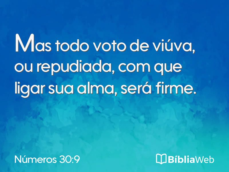 Números 30:9 em imagem para compartilhar