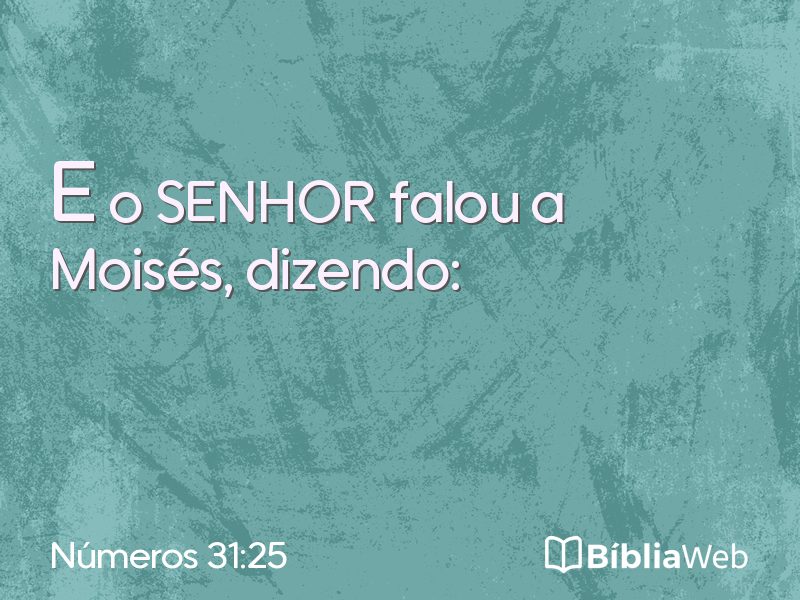 Números 31:25 em imagem para compartilhar