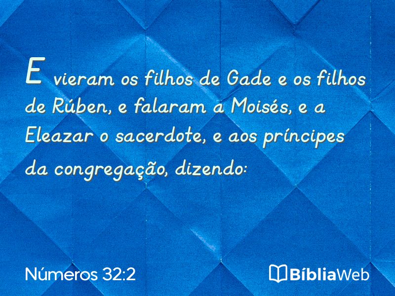 Números 32:2 em imagem para compartilhar