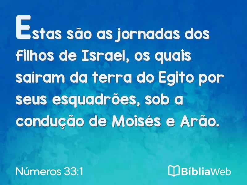 Números 33:1 em imagem para compartilhar