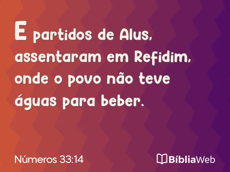 Números 33:14 em imagem para compartilhar