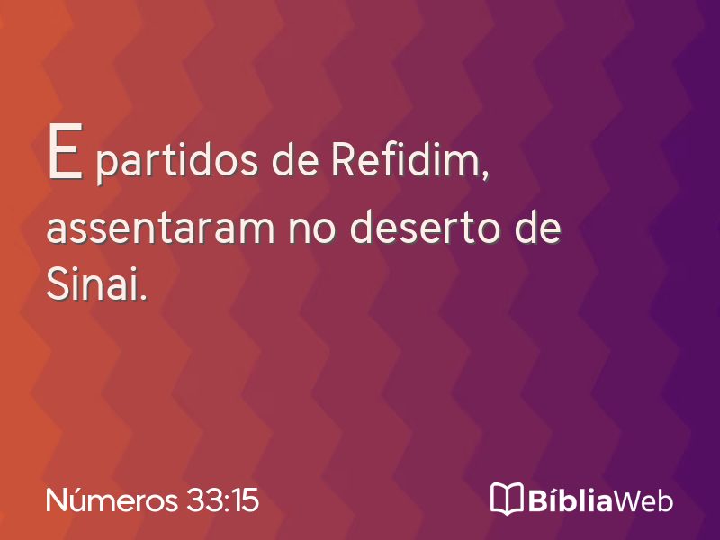 Números 33:15 em imagem para compartilhar