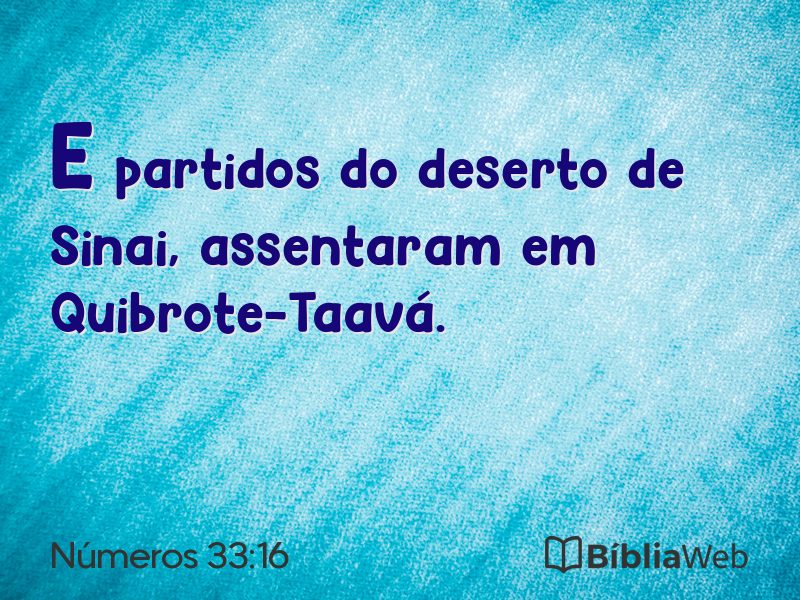 Números 33:16 em imagem para compartilhar