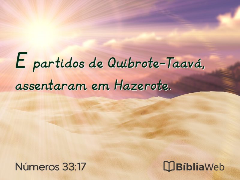 Números 33:17 em imagem para compartilhar