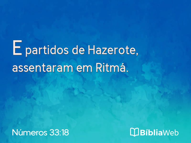 Números 33:18 em imagem para compartilhar
