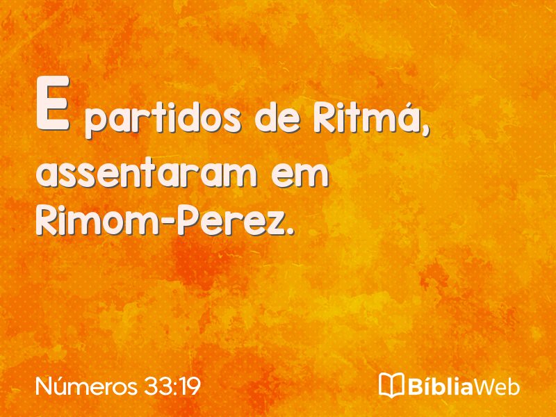 Números 33:19 em imagem para compartilhar