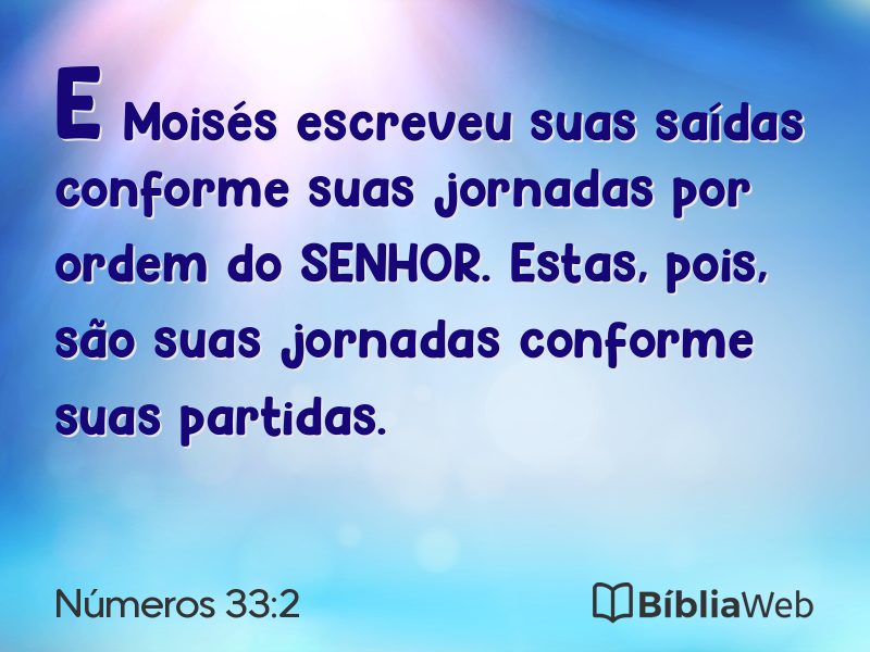 Números 33:2 em imagem para compartilhar