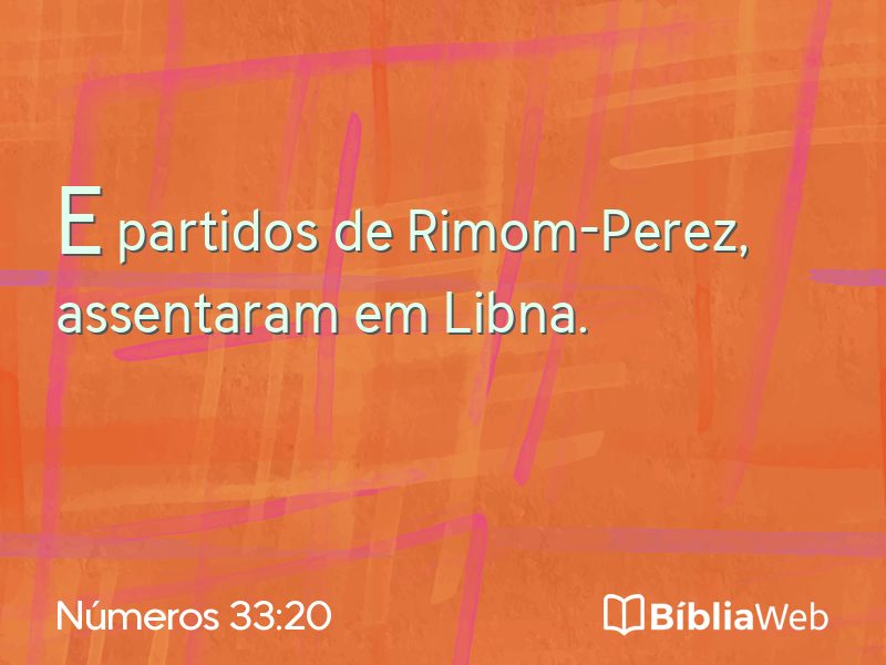 Números 33:20 em imagem para compartilhar