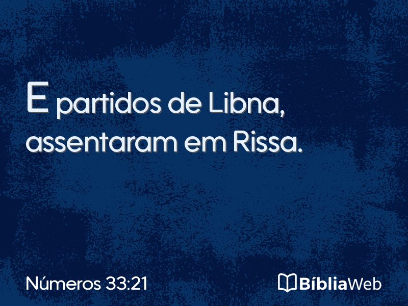 Números 33:21 em imagem para compartilhar